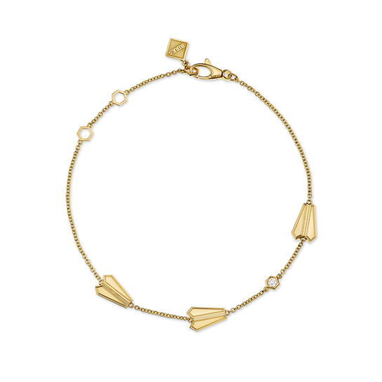 Birks Beekeeper Yellow Gold Station Bracelet image number 0